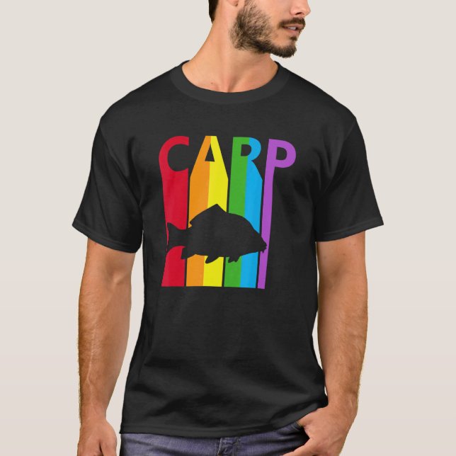 Camiseta Peixe carpa arco-íris fofo (Frente)