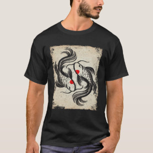 Camiseta Peixe carpa koi Japão Retro Japonês