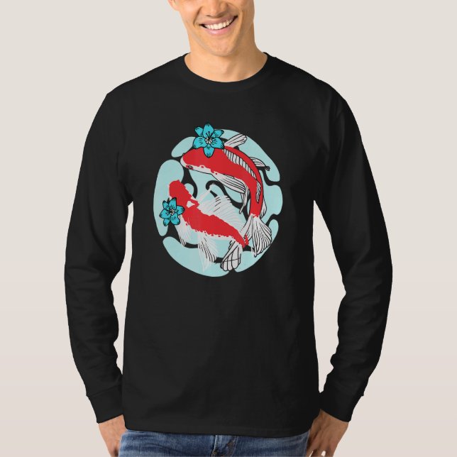 Camiseta Peixe-Casal-Koi-Cute-Peixe (Frente)
