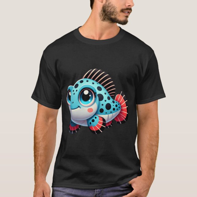 Camiseta Peixe Celacanto Adorável (Frente)