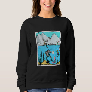 Camiseta Peixe Com Detector De Metal Piada Pesca Tesouro Hu
