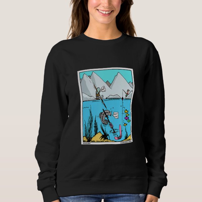 Camiseta Peixe Com Detector De Metal Piada Pesca Tesouro Hu (Frente)