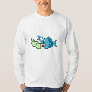 Camiseta Peixe com nota bancária