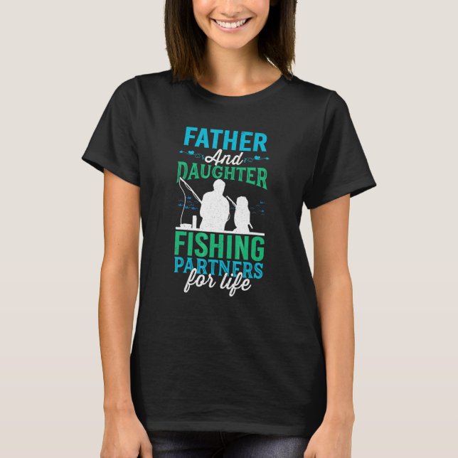 Camiseta Peixe Combinando Pai Pescando Retro (Frente)