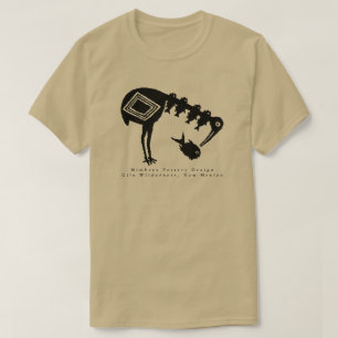 Camiseta Peixe Comendo Crane - Mimbres Pottery Design T Shi