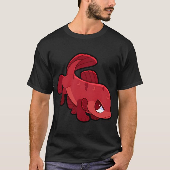 Camiseta Peixe Comercializável Betta Vermelho (Frente)