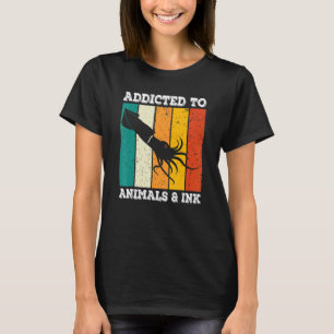 Camiseta Peixe-cotovelo retrô-vintage para tartaruga