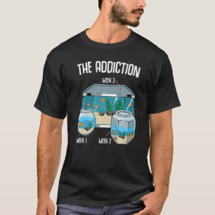 Camiseta Peixe de Aquário Mantendo Aquarista Aquascaping F