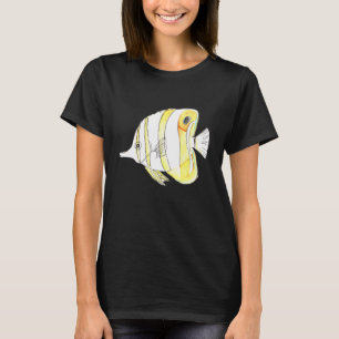 Camiseta Peixe De Aquário Tropical Oceânico bonito Para