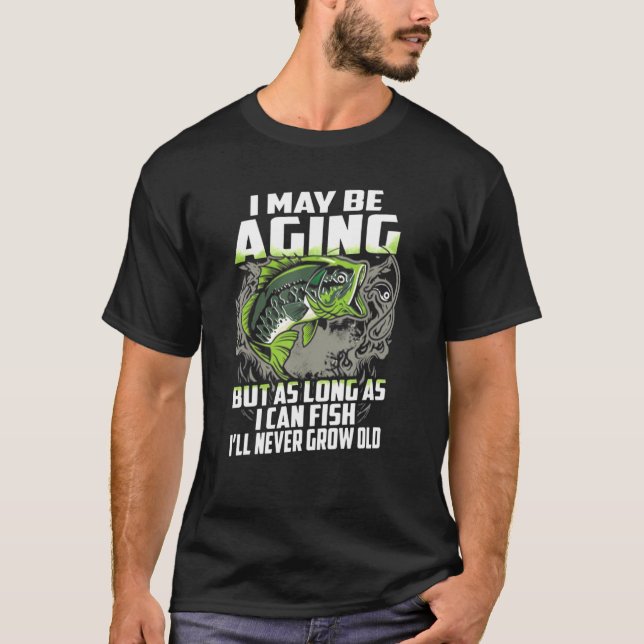 Camiseta Peixe De Baixo Eu Posso Estar Envelhecendo Mas Enq (Frente)