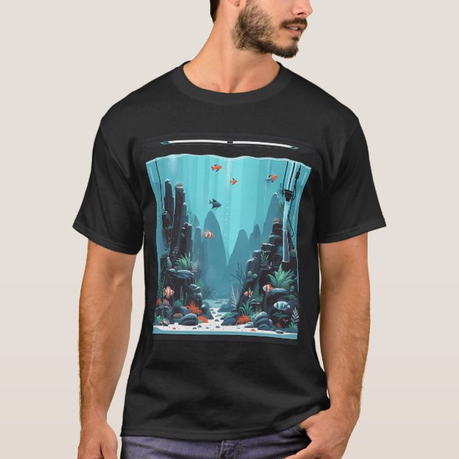 Camiseta peixe de bronze steampunk (Frente)