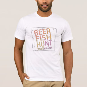 Camiseta peixe de cerveja caçam presente engraçado para o d