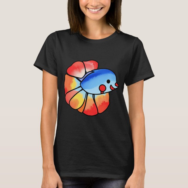 Camiseta peixe de desenho animado (Frente)