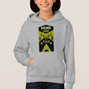 Camiseta Peixe de Kayak e capuz de caça de campo