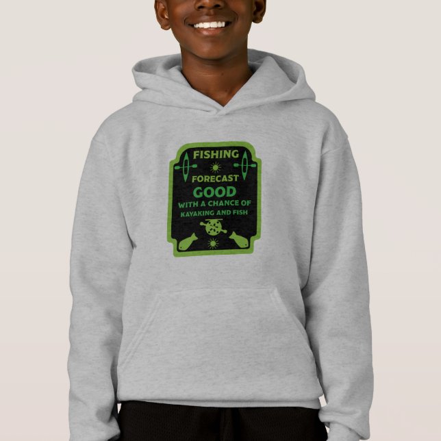 Camiseta Peixe de Kayak e capuz de caça de campo (Frente)