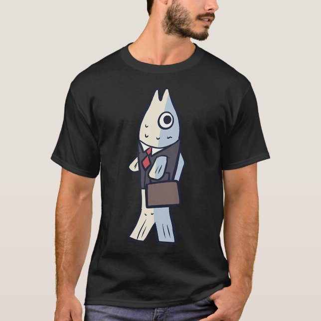 Camiseta Peixe de negócios (Frente)
