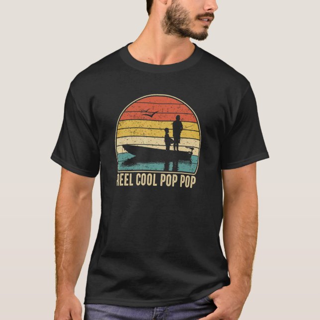 Camiseta Peixe de pesca de Pop de Pop Legal da Galeota Vint (Frente)