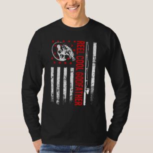 Camiseta Peixe de pesca dia de os pais Legal padrinho ameri