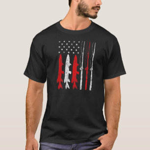 Camiseta Peixe de pesca Linha de rumo Escorrega-de-rolo Ban