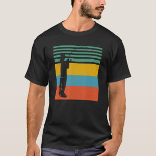 Camiseta Peixe de pesca retro Design