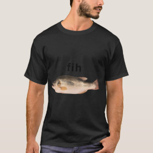 Camiseta Peixe de Roda Basso Engraçado