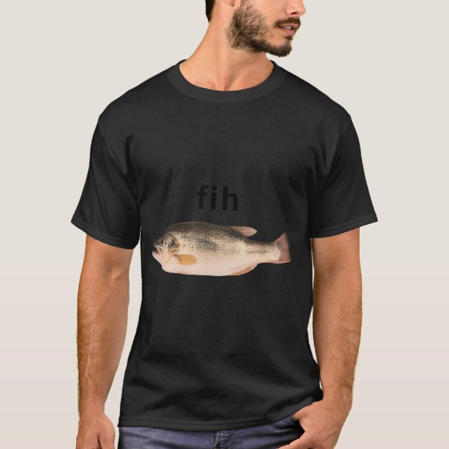 Camiseta Peixe de Roda Basso Engraçado (Frente)