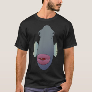Camiseta Peixe de rosto comprido com lábios grandes