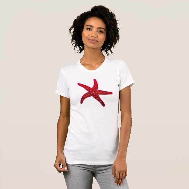 Camiseta Peixe de Starfish do Mar Tropical (Frente Completa)
