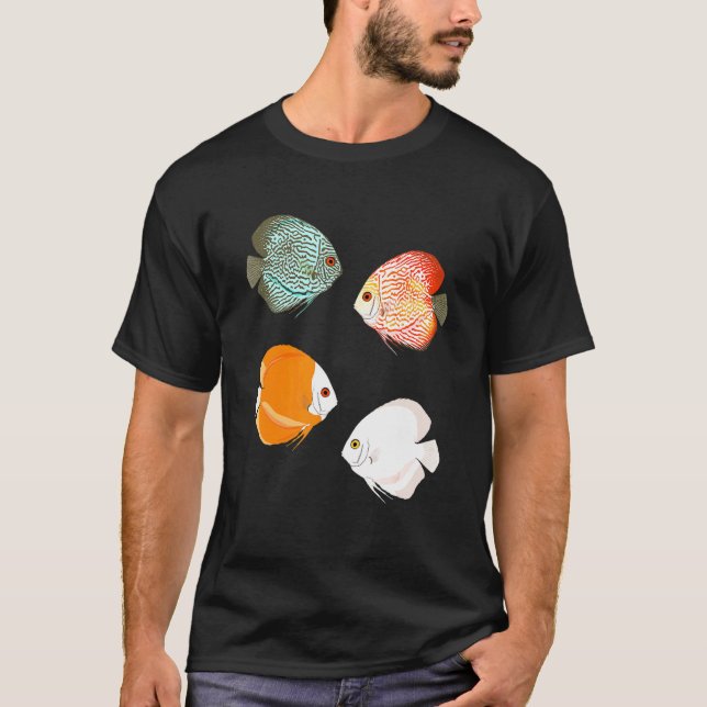 Camiseta Peixe Disco Aquário (Frente)