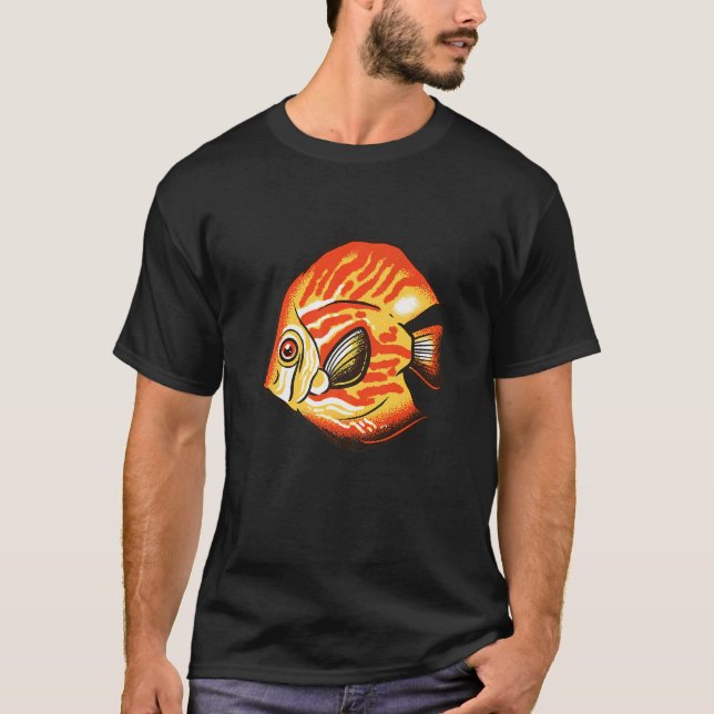 Camiseta Peixe Disco Peixe do Rio Amazonas Disco (Frente)