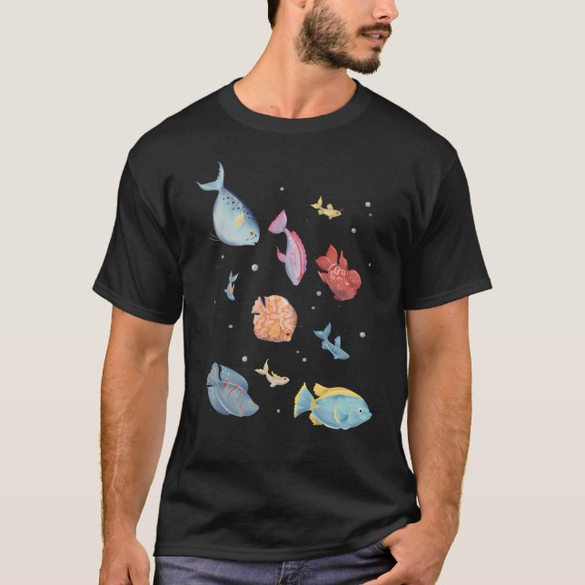 Camiseta Peixe Dólar de Prata de Natal (Frente)