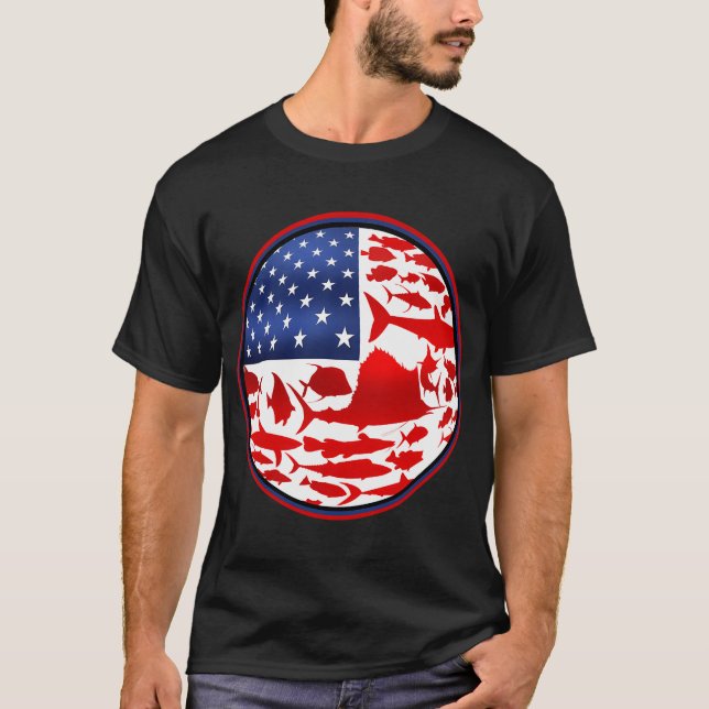 Camiseta peixe dos e.u.a. (Frente)