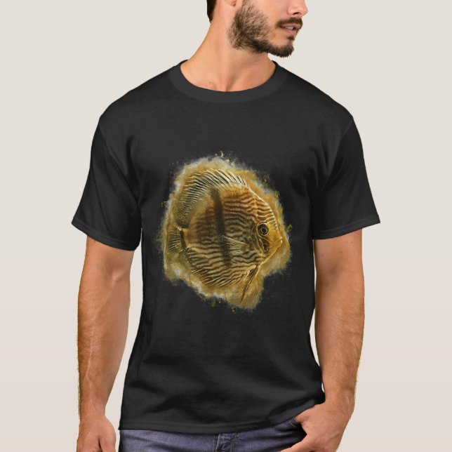 Camiseta Peixe Dourado Arco-Íris (Frente)