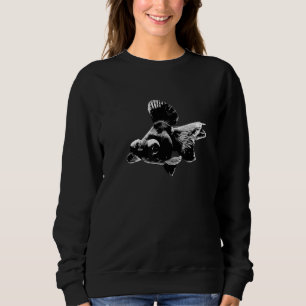 Camiseta Peixe Dourado Borboleta Telescópio Moor Preto Fanc