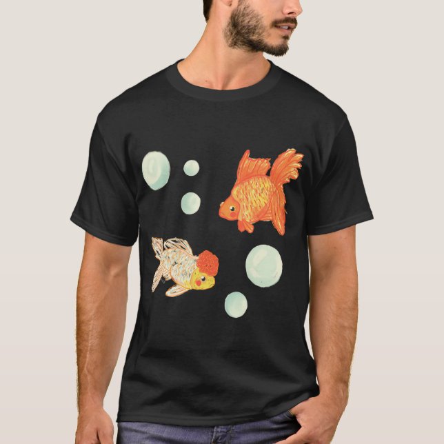 Camiseta Peixe dourado com Bolhas (Frente)