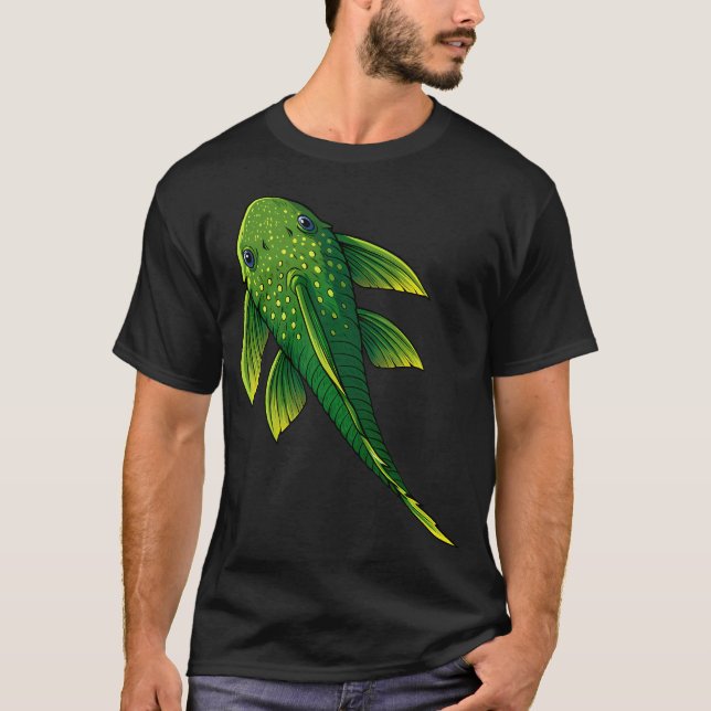 Camiseta Peixe Dourado com Fundo Vermelho (Frente)
