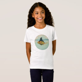Camiseta Peixe Dourado com uma Barbatana de Tubarão