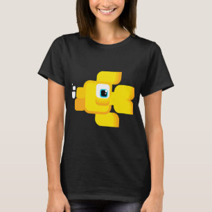 Camiseta Peixe Dourado de Desenho - Amarelo