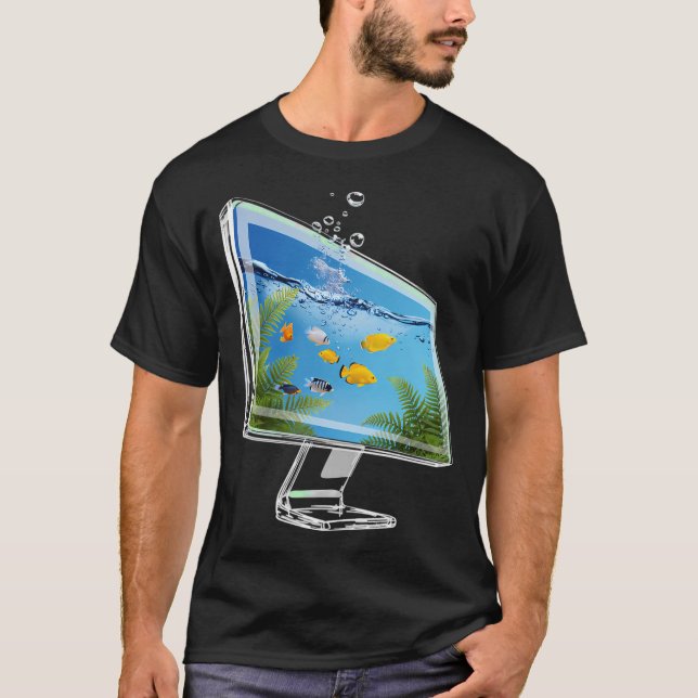 Camiseta Peixe Dourado de Olhos de Bolha (Frente)