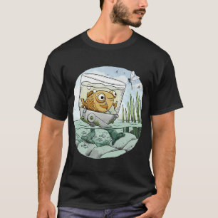 Camiseta Peixe Dourado Deixa os Baios