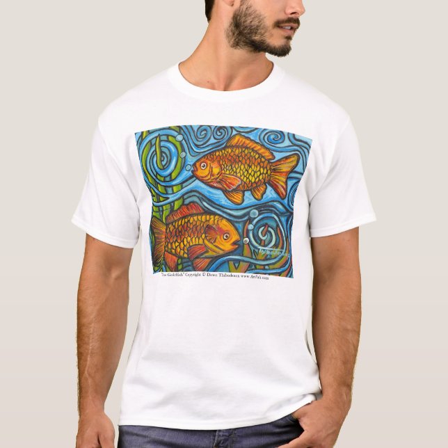 Camiseta "Peixe dourado dois " (Frente)