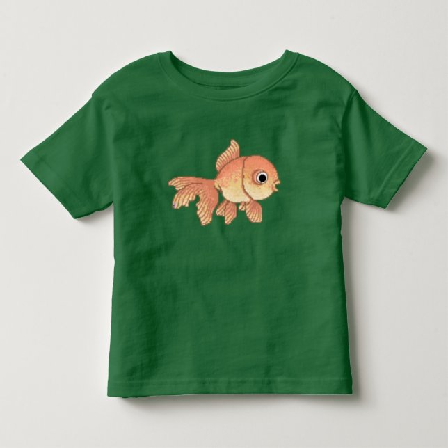 Camiseta Peixe dourado dos desenhos animados (Frente)