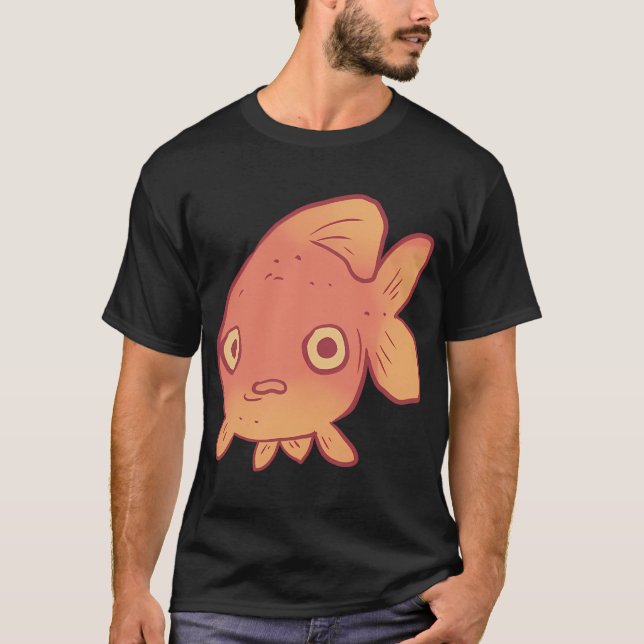 Camiseta Peixe Dourado Engraçado (Frente)