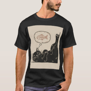 Camiseta Peixe dourado escuro, peixe Koi, peixe Betta Arte 