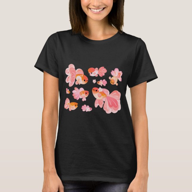 Camiseta Peixe Dourado Flor de Cerejeira 2 (Frente)