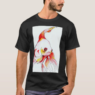 Camiseta Peixe dourado japonês vermelho