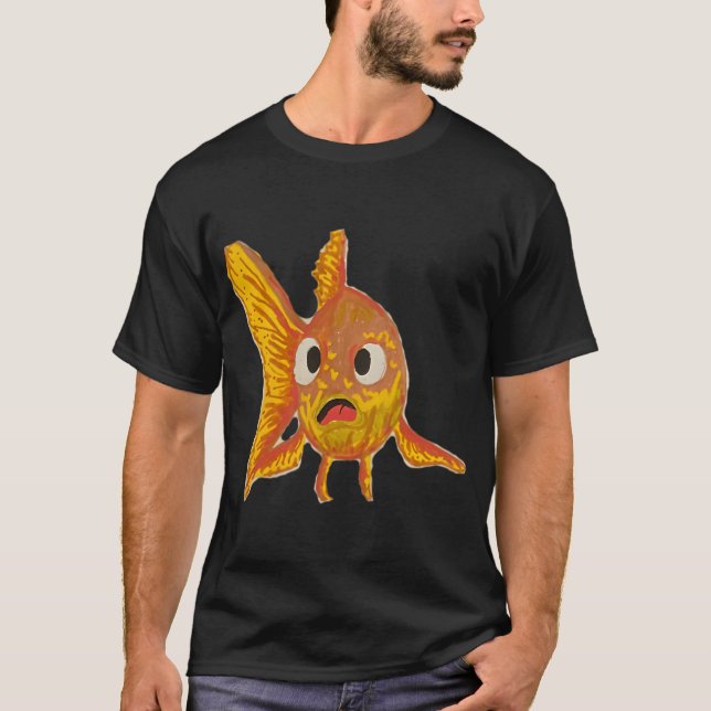 Camiseta Peixe Dourado Laranja (Frente)