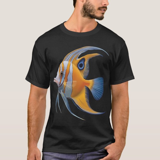 Camiseta Peixe dourado listrado fantasia (Frente)