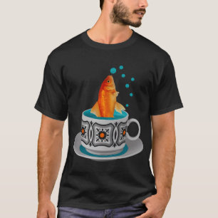 Camiseta Peixe dourado no copo