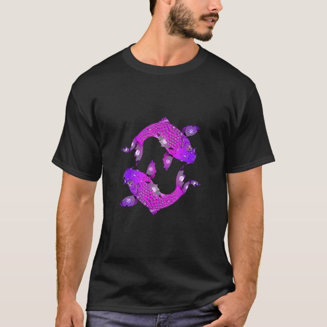 Camiseta Peixe Dourado Peixe Artístico Koi Carpa (Frente)